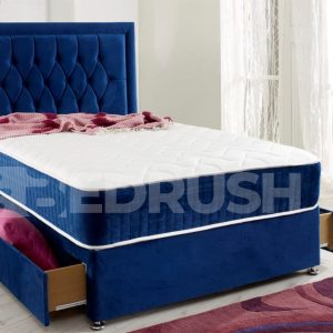 Navy Blue Divan Bed