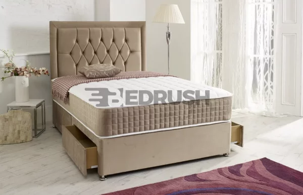 Gold Divan Bed - 4ft Divan Beds for Sale - Bedrush Beds Shop UK