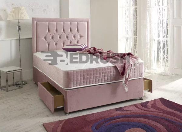 Pink Single Divan Bed With Storage | Upto 65% Off - Bedrush Beds