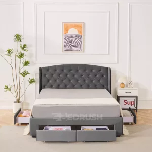 4 drawer divan BED,Grey Bespoke bed