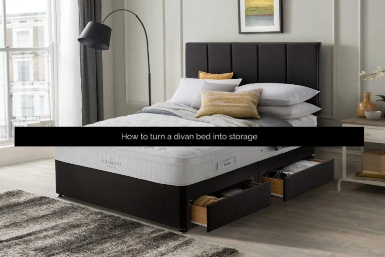 How to turn a divan bed into storage
